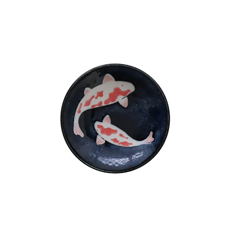 - Remote interactive pet feederConcept Japan Aizome Koi Carp Plate Small 9cm