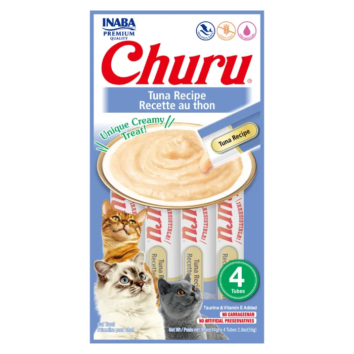  . **Health and Nutrition**  Churu Creamy Cat Treats - Tuna Recipe (4 sticks x 14g)