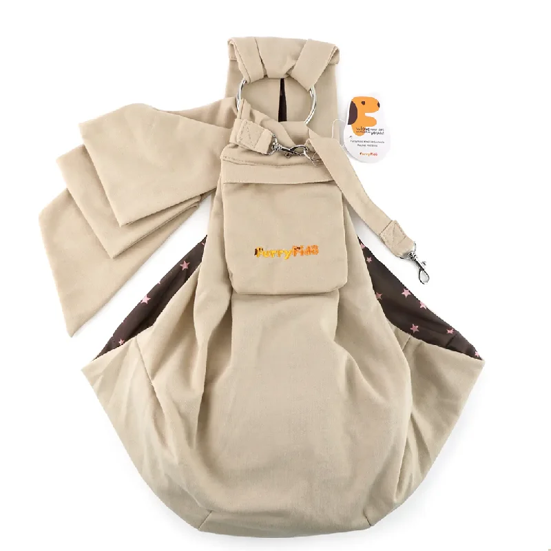 Focus on health and safety:Adjustable Pocket Pet Sling: Khaki