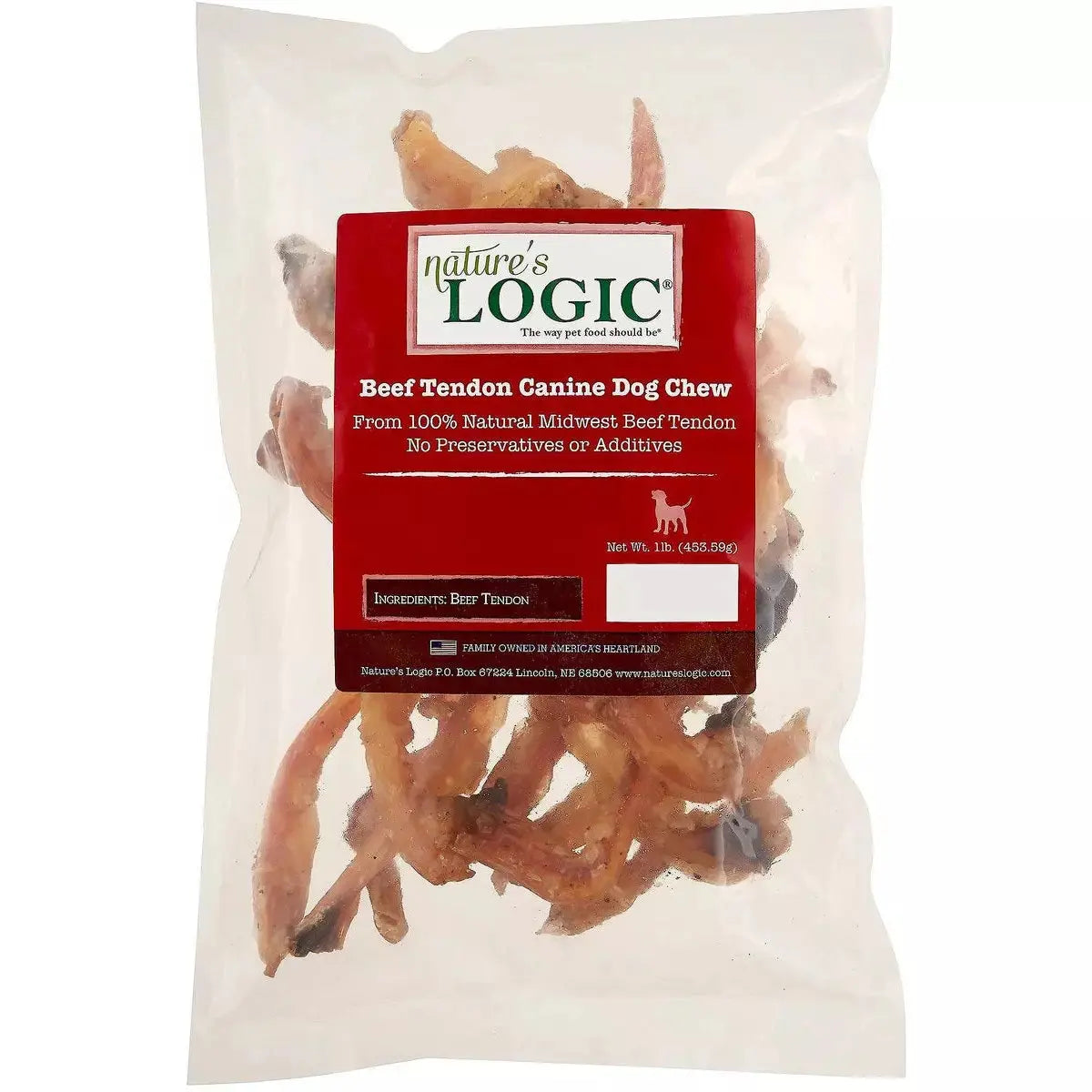  -Splash-proof food bowl AND Anti-choking slow food bowlNature’s Logic Beef Tendon Canine Chew Dog Treats 1 lb. Bag