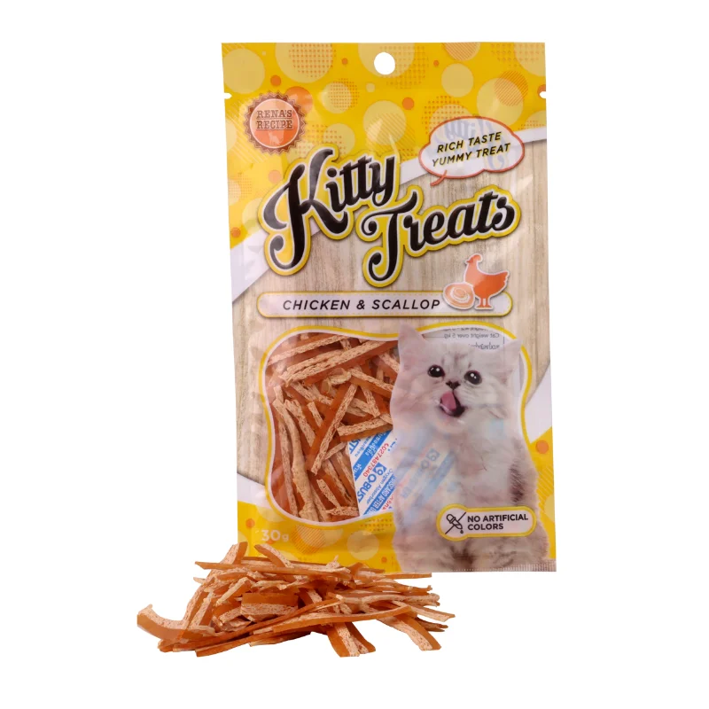    - Senior cat food  Kitty Treats Chicken & Scallop 30g