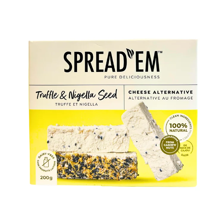 - Automatic induction pet water dispenserSpread'Em Truffle & Nigella Seed Cheese - 200g