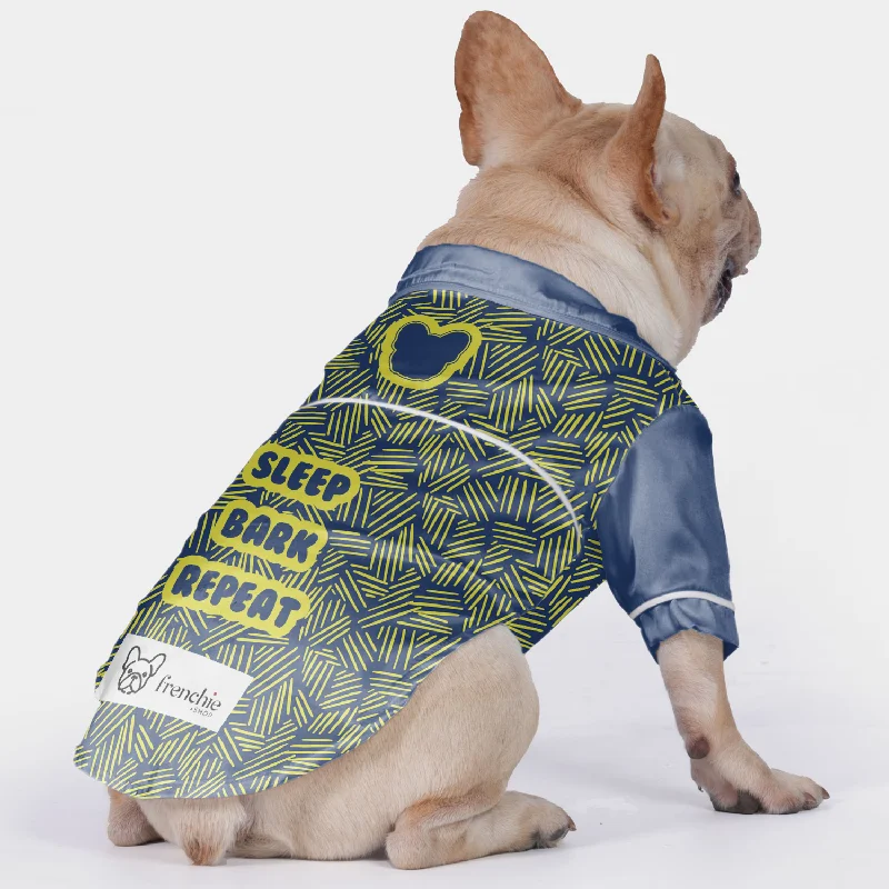 - Pet vitamin complex nutrition tabletsSleep, bark, repeat- Pajamas for French bulldog