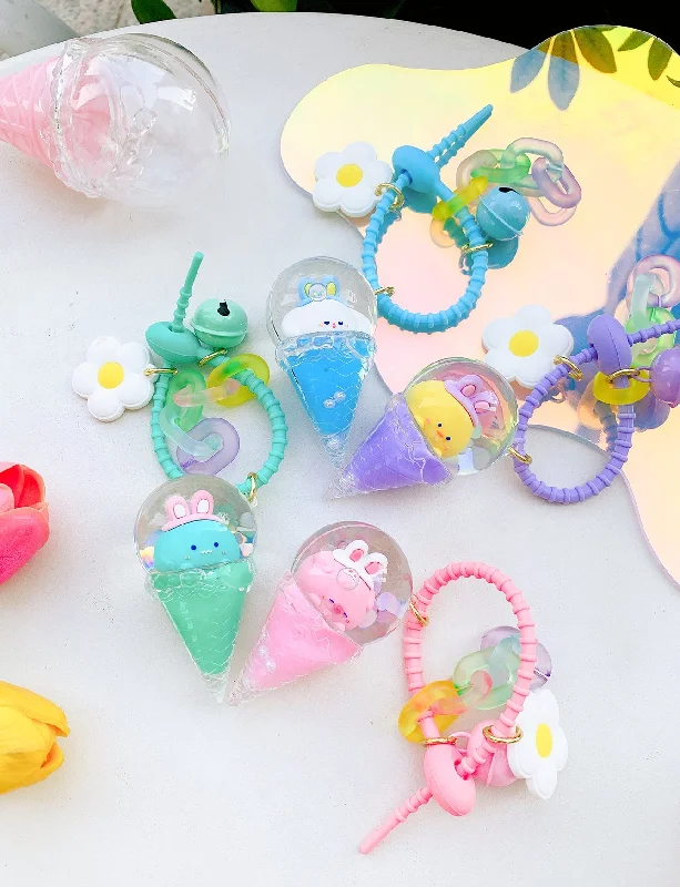   . **Cat collar bell model**Mima Ice Cream Cone Keyring