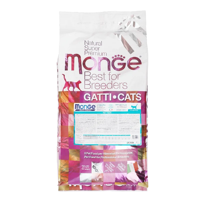   - Cat food for spayed/neutered cats  Monge Super Premium Natural Dry Cat Food - Kitten (10kg)