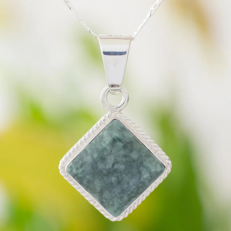 - Pet tear stain cleaning wipesDark Diamond Guatemalan Dark Green Jade Necklace