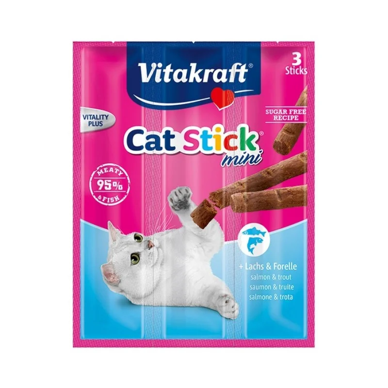Cat FoodVitakraft Cat Stick Mini Salmon & Trout 3pieces