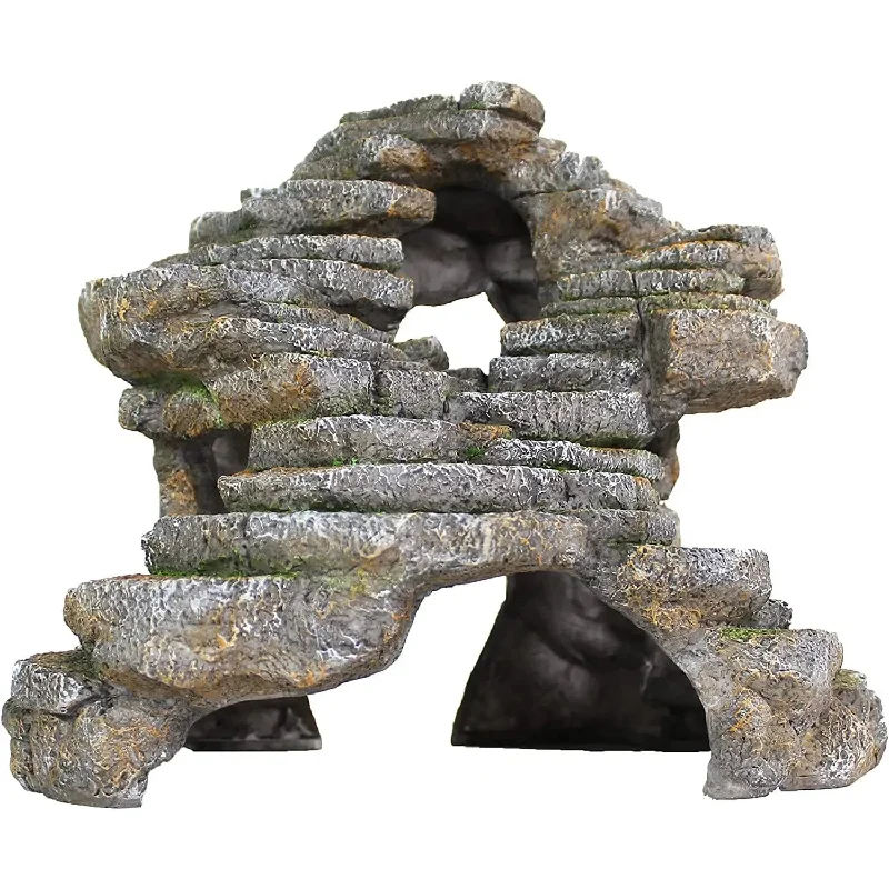 - Hamster silent running wheel to prevent chewingReptology Shale Scape Step Ledge & Cave Hideout Decorative Resin for Aquariums & Terrariums