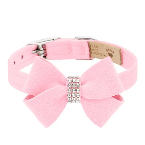 Pet summer light clothesNouveau Bow Collar: Puppy Pink