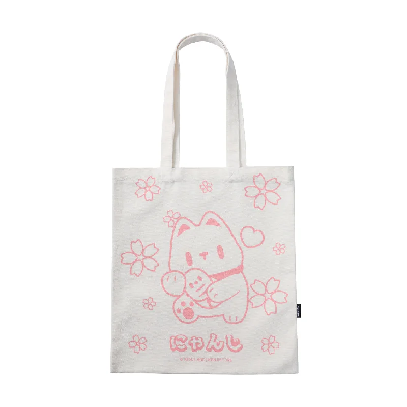 ### Cat accessoriesCanvas Tote Bag M - Nyan - Ji