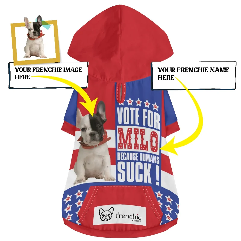 - Winter warm clothes for short-haired dogsCustomized French Bulldog Hoodies Highlighting Your Dog’s Photo and Name | Frenchie Shop Original - Winter warm clothes for short-haired dogsCustomized French Bulldog Hoodies Highlighting Your Dog’s Photo and Name | Frenchie Shop Original