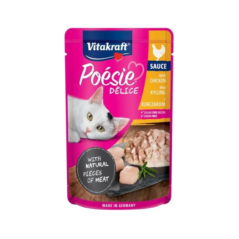    - How is Bricky cat food?  Vitakraft Poesie Deli Sauce Chicken Fillet Wet Cat Food