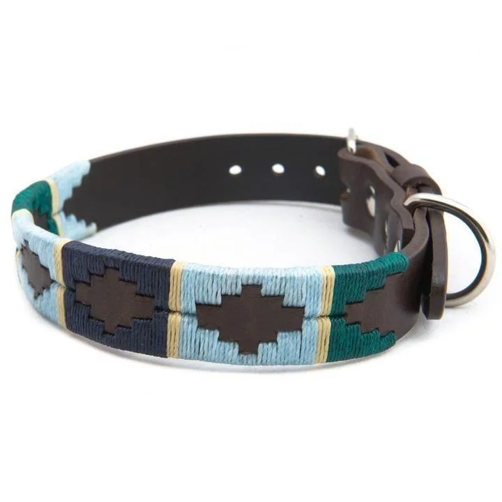 - Durable nylon dog leash wholesalePioneros Argentinian Gaucho Polo Leather Dog Collar Brown Green Blue Navy - Durable nylon dog leash wholesalePioneros Argentinian Gaucho Polo Leather Dog Collar Brown Green Blue Navy