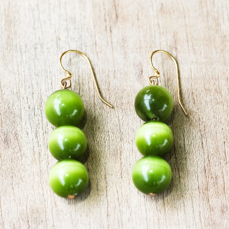 - Pet electric nail grinder silent modelVerdant Orbs Green Cat's Eye Beaded Dangle Earrings from Ghana - Pet electric nail grinder silent modelVerdant Orbs Green Cat's Eye Beaded Dangle Earrings from Ghana