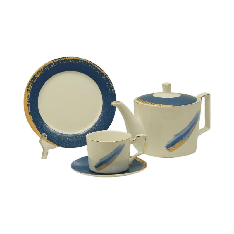 - Organic cotton dog bibsTEA SET 24PC ROYAL BISTRO 24-1893S BLUE