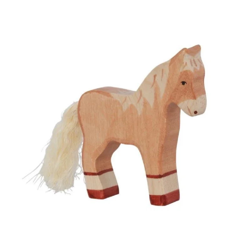 - Solid wood cat climbing frame customizedHolztiger Wooden Animal | Horse - Light Brown Foal