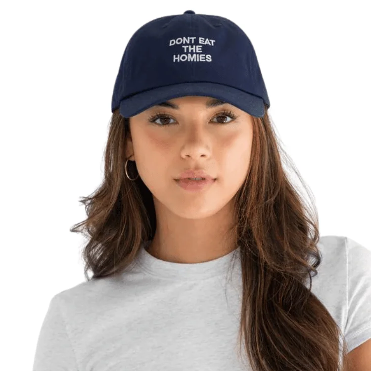 - Rabbit grass rack to prevent waste food boxDon't Eat The Homies Embroidered Slogan Dad Hat - Navy - Rabbit grass rack to prevent waste food boxDon't Eat The Homies Embroidered Slogan Dad Hat - Navy