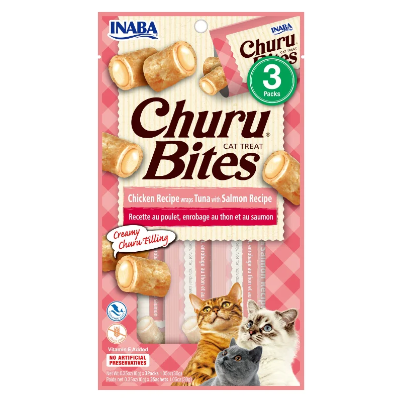    - Digestive care cat food  Churu Cat Treats Bites - Chicken Wraps With Tuna & Salmon Recipe (3 packs x 10g)