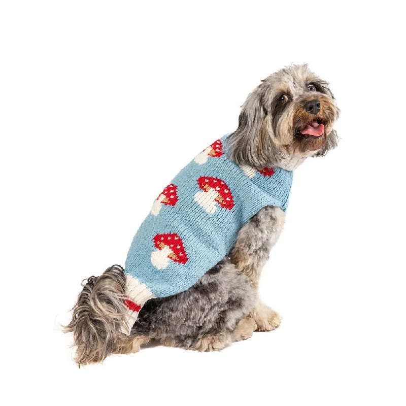 Pet holiday dress-up clothesMushroom Dog Sweater