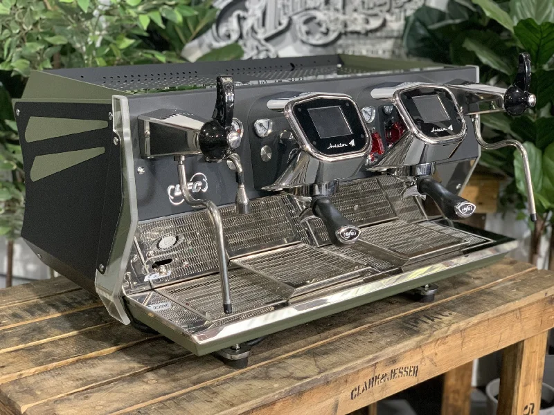 ---BFC Aviator 2 Group Dark Green & Black Espresso Coffee Machine