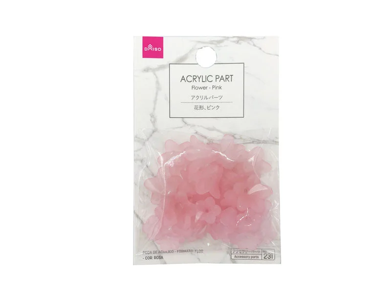 - Cat hair ball removal and hair removal creamAcrylic Part Flower Pink