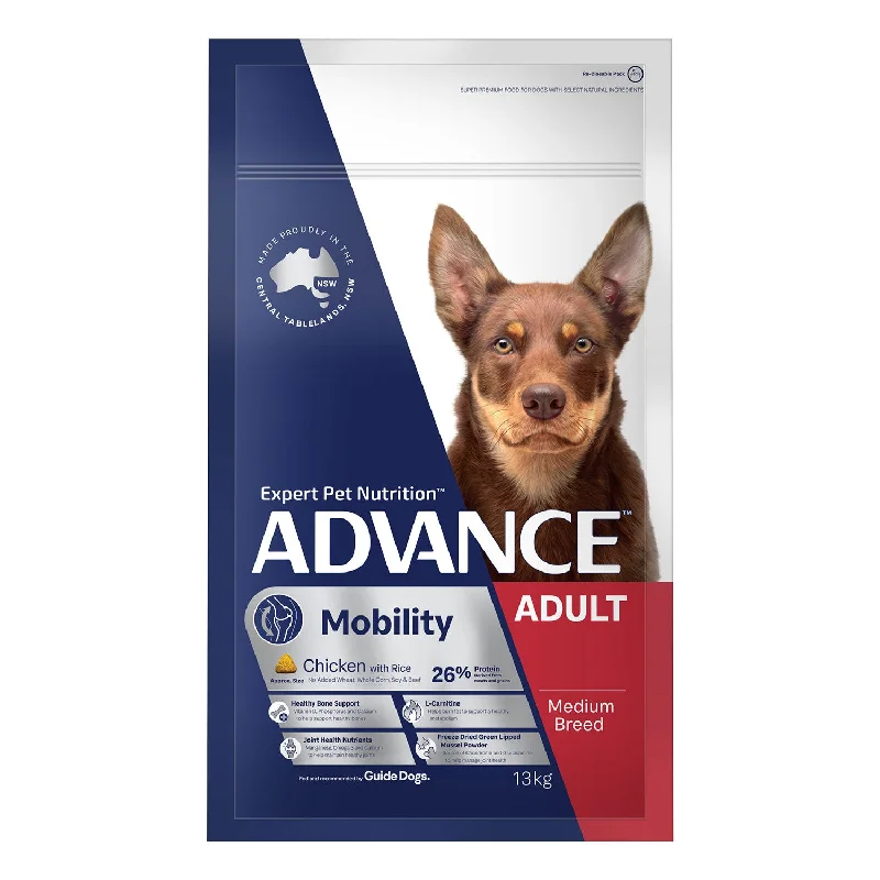 -Fish-containing dog foodAdvance Medium Breed Mobility Chicken & Rice Adult Dry Dog Food 13kg -Fish-containing dog foodAdvance Medium Breed Mobility Chicken & Rice Adult Dry Dog Food 13kg