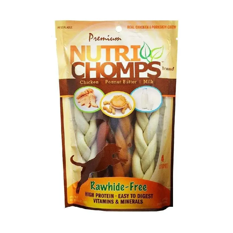 -Explosion-proof leash FOR LARGE dogsNutri Chomps™ Assorted Flavor Braid Dog Treats 6 Inch 4 Count