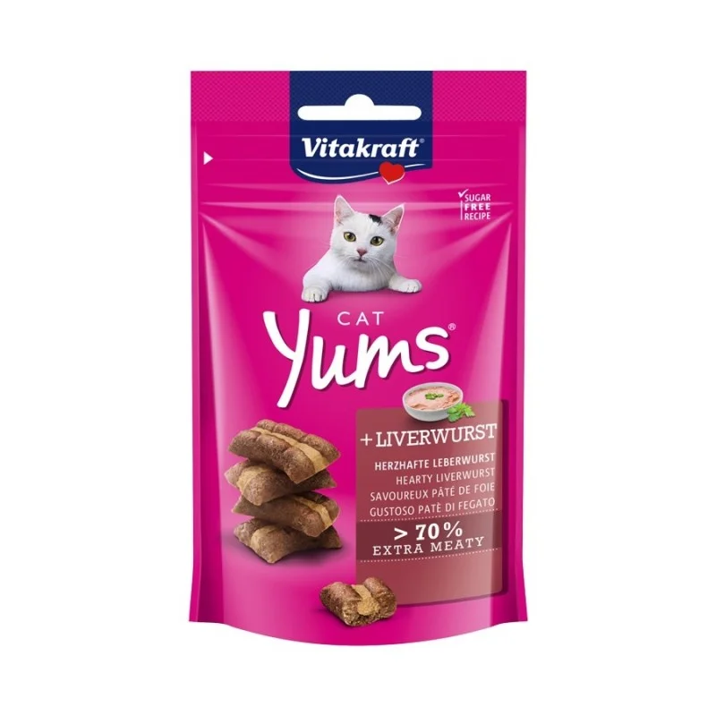   - Cat food for digestive health  Vitakraft Cat Yums Liver Sausage Cat Treat