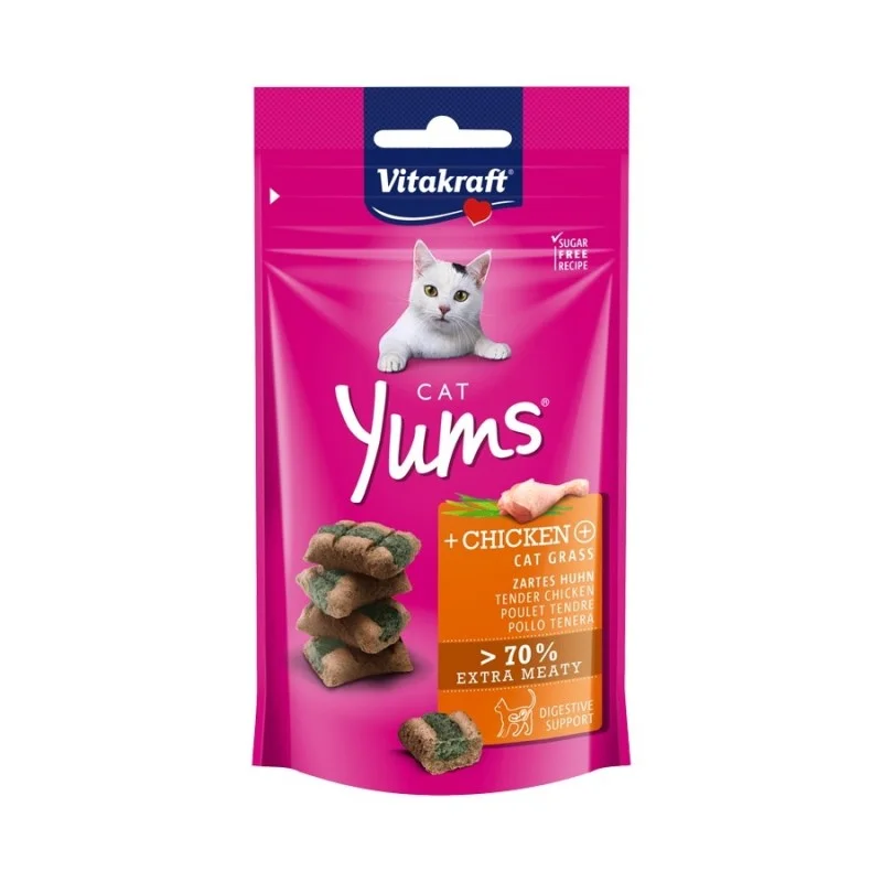 - Cat food for immune system support Vitakraft Cat Yums Chicken & Cat Grass Cat Treat - Cat food for immune system support Vitakraft Cat Yums Chicken & Cat Grass Cat Treat