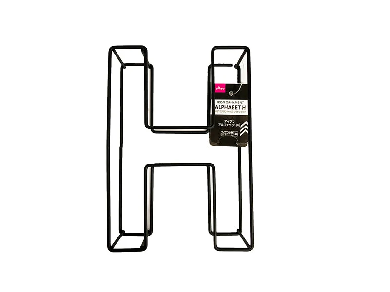 - Hamster silent running wheel to prevent chewingIron Ornament -Alphabet - H-