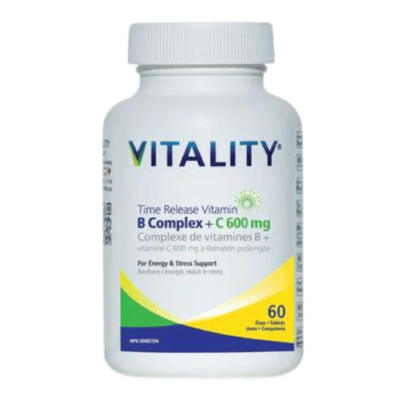 ---Vitality B Complex + Vitamin C - 30 Caps