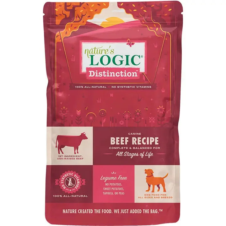 - Air box TSA certified check-inNature's Logic Distinction™ Beef Recipe Dry Dog Food