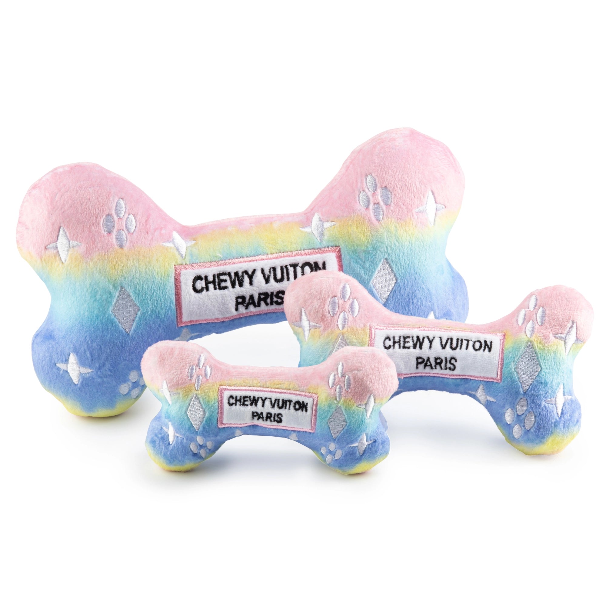 - Pet educational toy recommendationsPink Ombre Chewy Vuiton Bone Toy