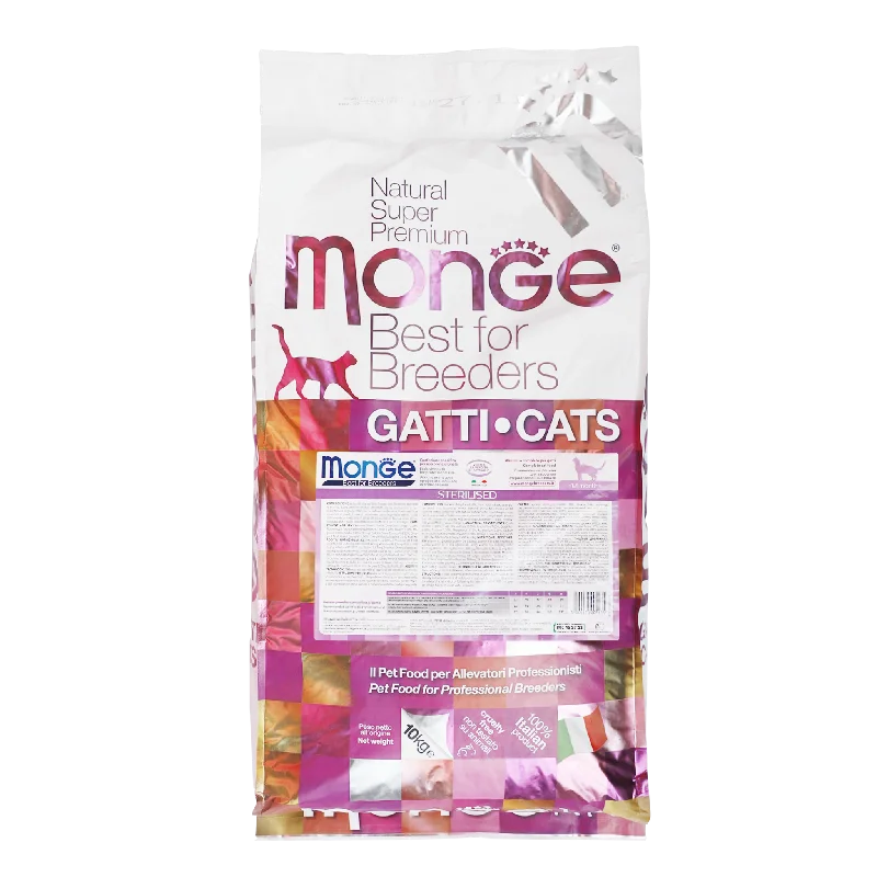    - Digestive care cat food  Monge Super Premium Natural Dry Cat Food - Sterilised (10kg)