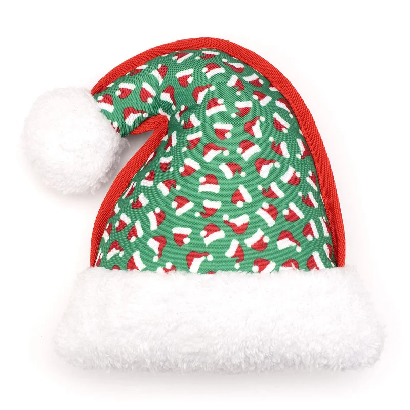 - Plush pet toy selectionSanta Hat Tough Animal Dog Toy