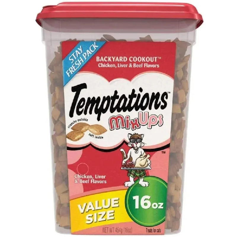 - Pet stroller can be taken on the planeTemptations Backyard Cookout Cat Treat