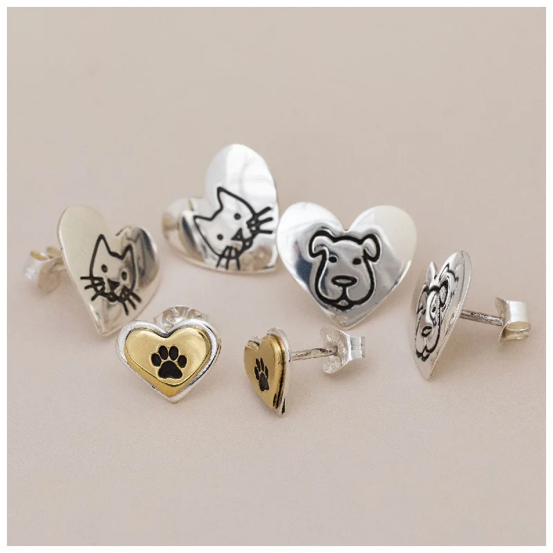 - Cat nail clippers with LED lightsYou Have My Heart Sterling Post Earrings