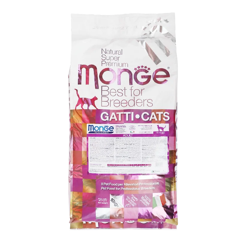  . **Brand-Related**  Monge Super Premium Natural Dry Cat Food - Adult (10kg)