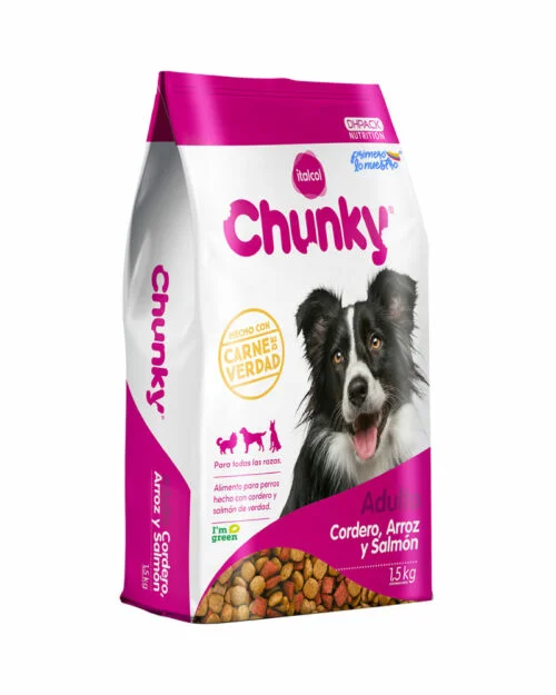 ---Chunky Adulto Cordero. Arroz Y Salmón