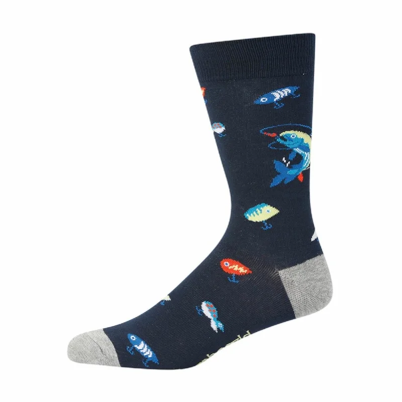 - Car dog seat beltBamboozld Bamboo Fishing Navy Socks
