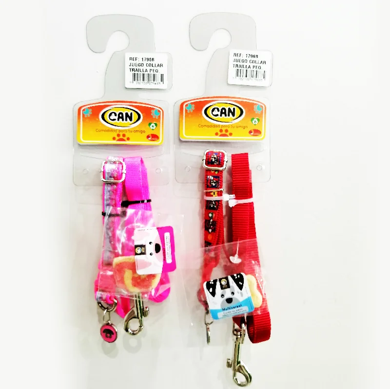 - Durable nylon dog leash wholesaleJuego Collar + Trailla Pequeño (Ref 17968)