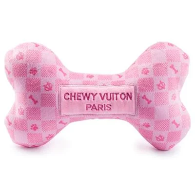 Pet cotton clothesPink Checker Chewy Vuiton Bone