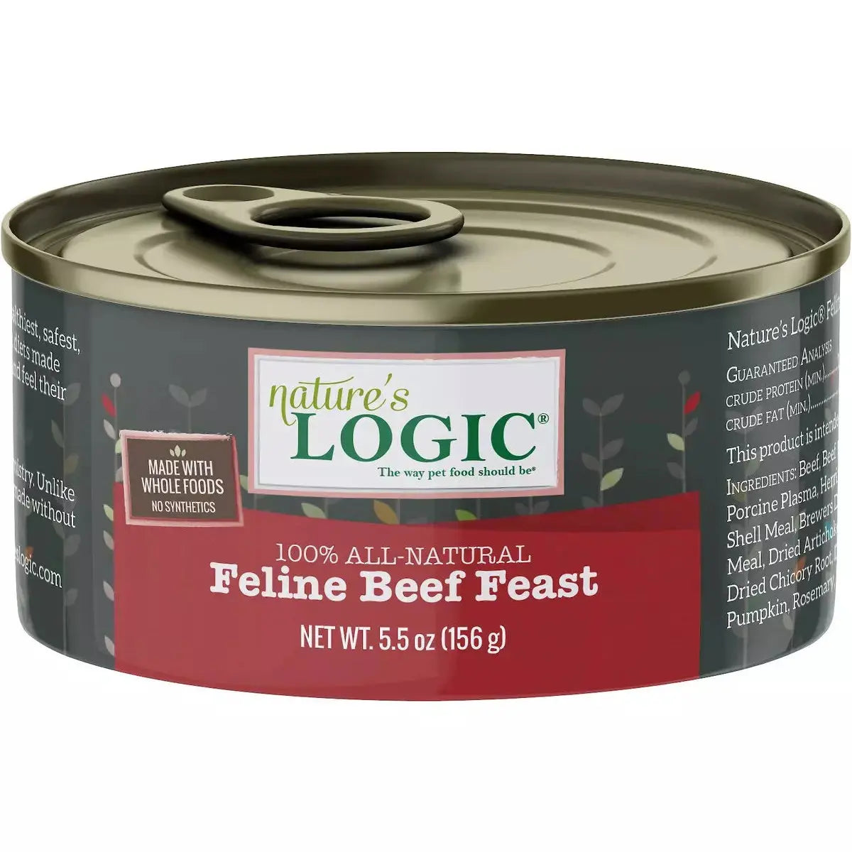 - Pet tear stain cleaning wipesNature's Logic Feline Beef Feast Grain-Free Canned Cat Food 5.5 oz Case of 24