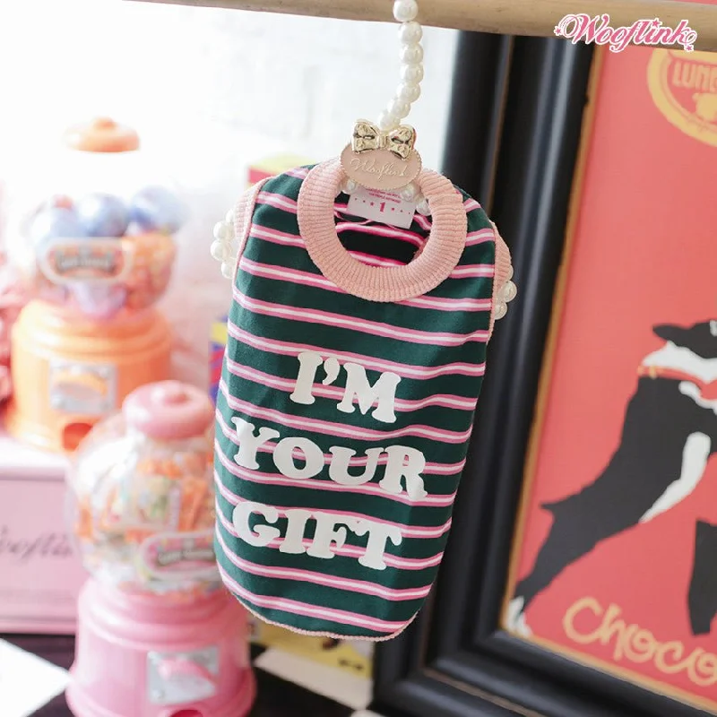 Pet ClothesWooflink I'm Your Gift Top in Pink
