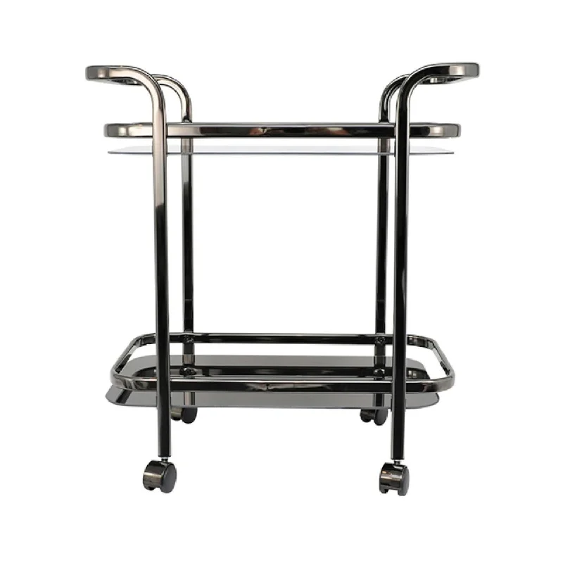 - Organic cotton dog bibsPure Homewares Trist Nickel Glass Bar Cart Black