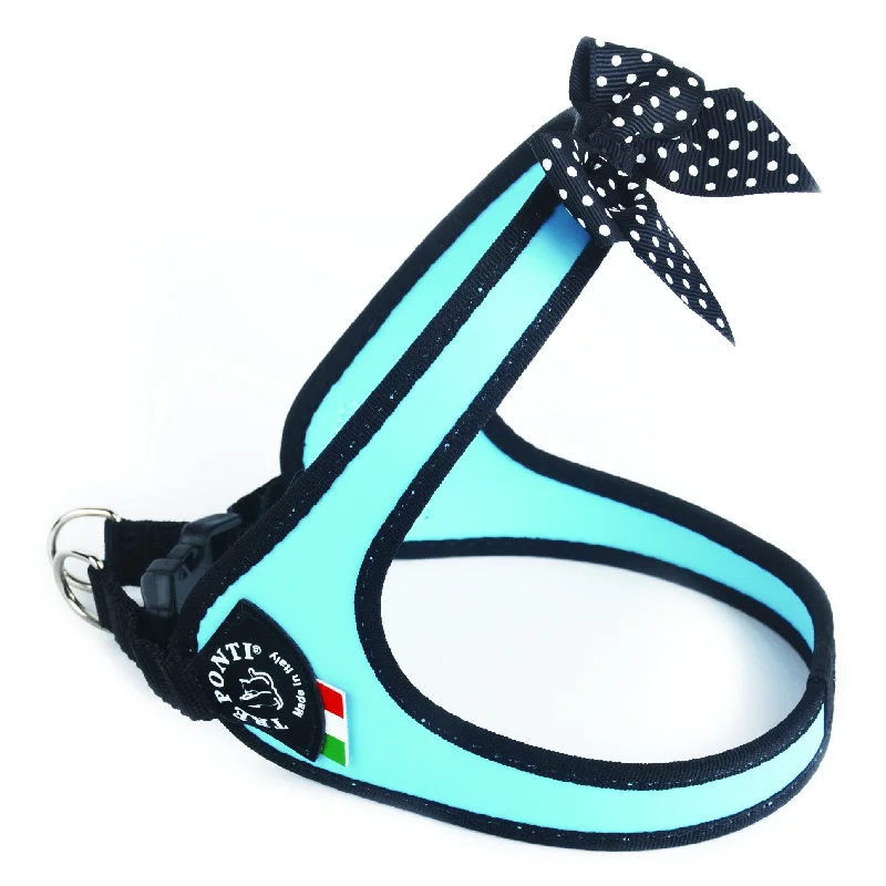 - Teething and chewing toys for puppiesTre Ponti Easy Fit Fashion Light Blue Dog Harness with Polka Dot Bow - Teething and chewing toys for puppiesTre Ponti Easy Fit Fashion Light Blue Dog Harness with Polka Dot Bow