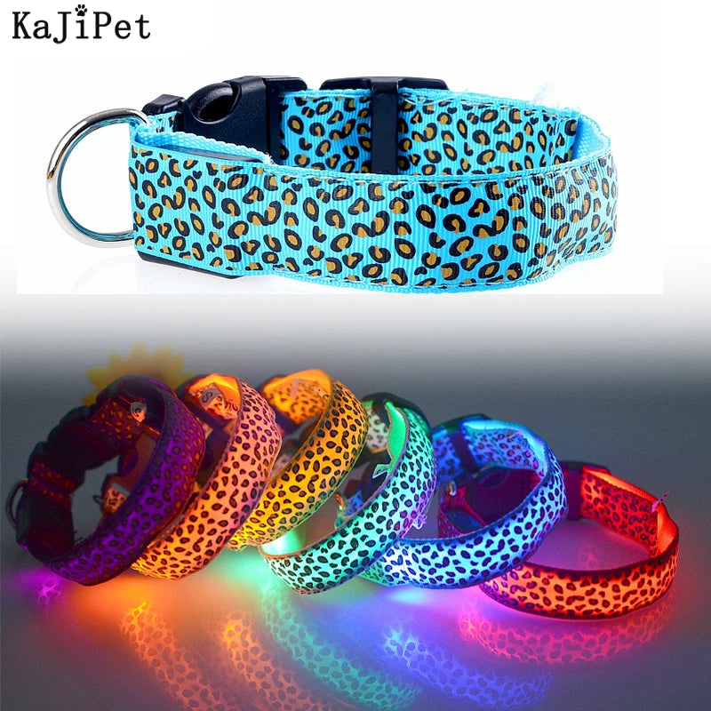 - Dog disposable foam shower gelLeopard LED Dog Collar Luminous Adjustable Glowing Collar For Dogs Pet Night Safety Nylon Collar Luminous LED Bright Dog Collar - Dog disposable foam shower gelLeopard LED Dog Collar Luminous Adjustable Glowing Collar For Dogs Pet Night Safety Nylon Collar Luminous LED Bright Dog Collar