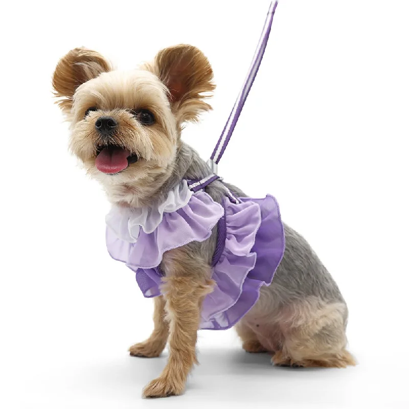 Non-toxic pet clothesEasyGO Multi Ruffle Purple Harness
