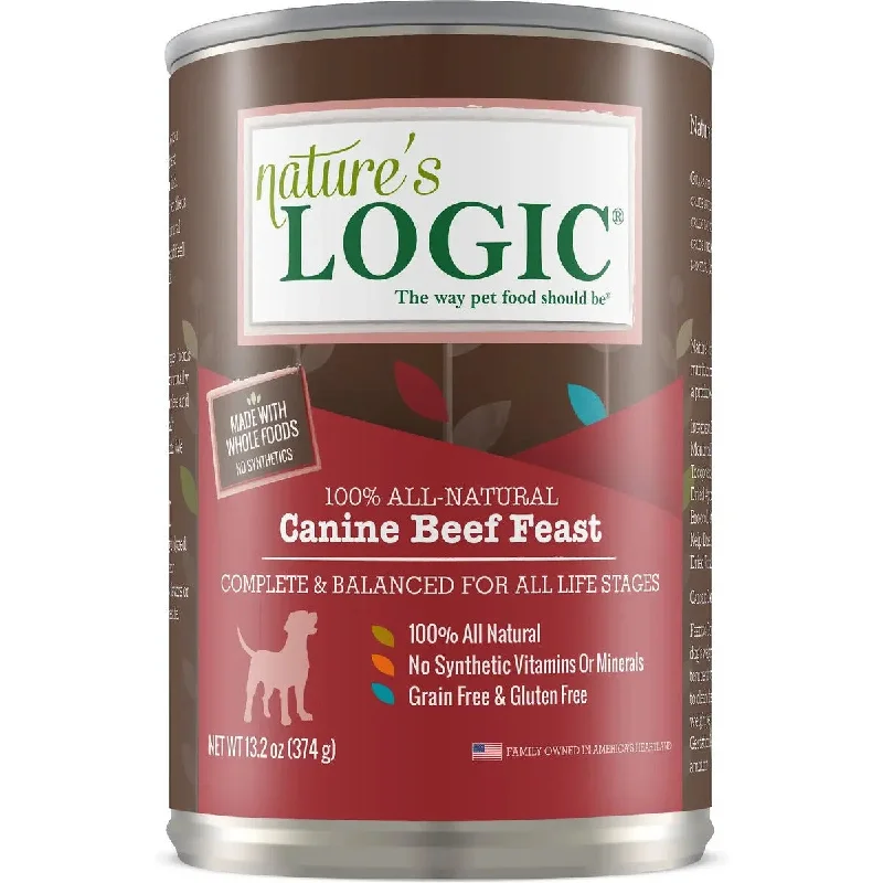 - Natural latex pet mattressNature's Logic Canine Beef Feast Grain-Free Canned Dog Food 13.2oz Case of 12