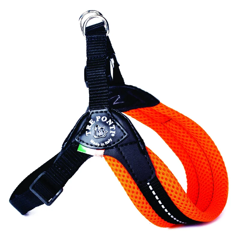 - Pet tear stain cleaning wipesTre Ponte Easy Fit Fluo Orange Mesh Dog Harness with Adjustable Girth - Pet tear stain cleaning wipesTre Ponte Easy Fit Fluo Orange Mesh Dog Harness with Adjustable Girth